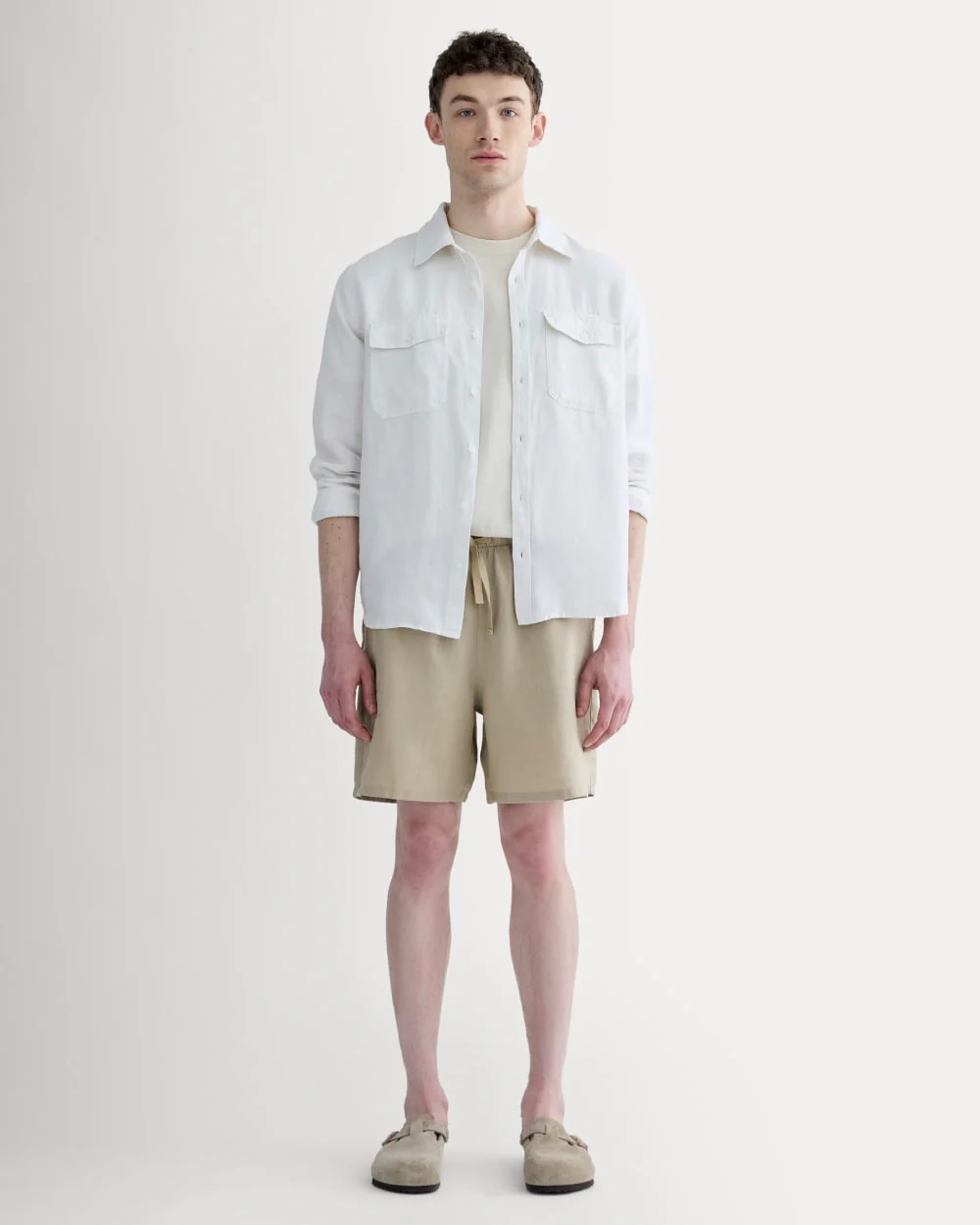 The Linen Easy Short | Trench Coat Khaki - Image 3