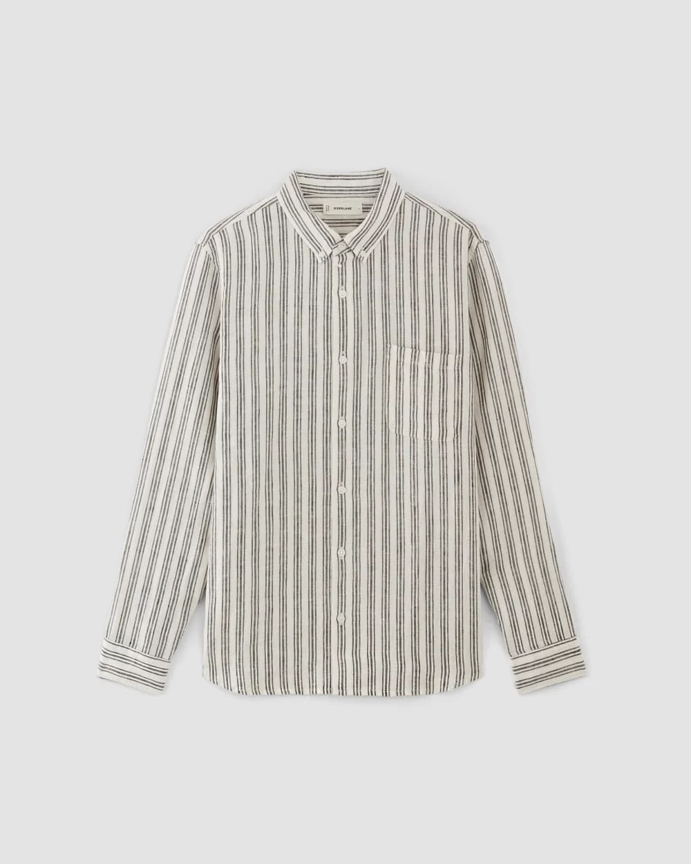 The Classic Shirt in Linen | Bone / Black - Image 2