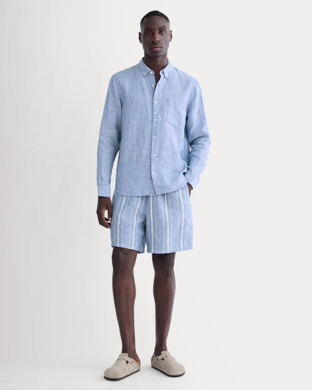 The Classic Shirt in Linen | Chambray - Image 3