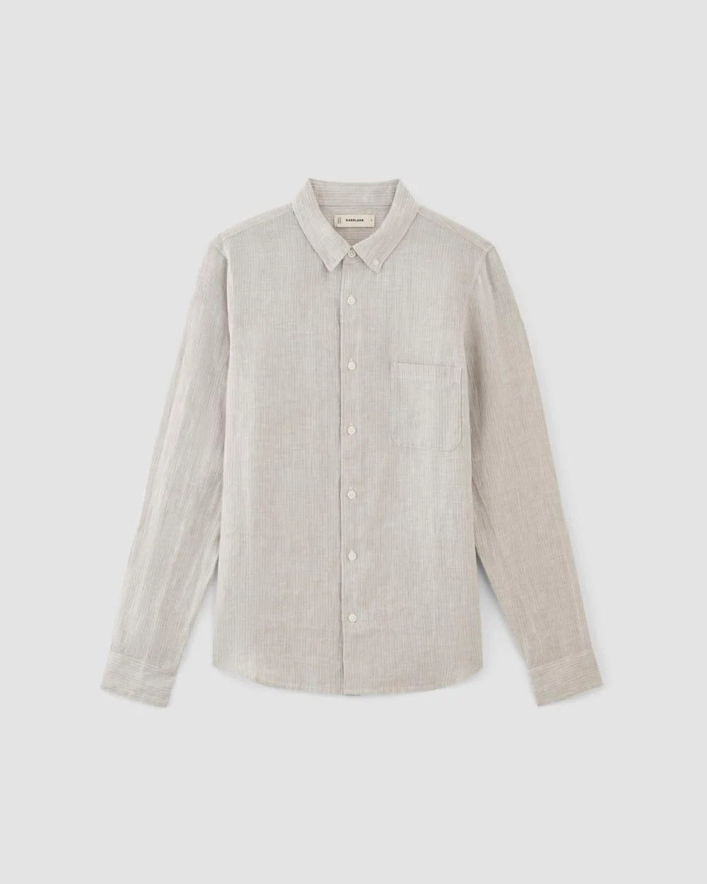 The Classic Shirt in Linen | Stone / White - Image 2