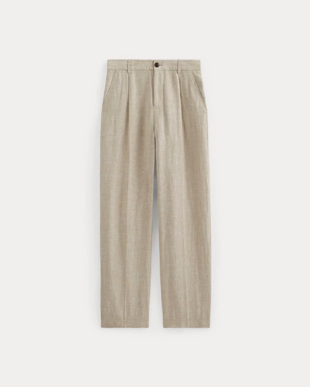 The Linen Pleated Trouser | Cornstalk Chambray - Image 2