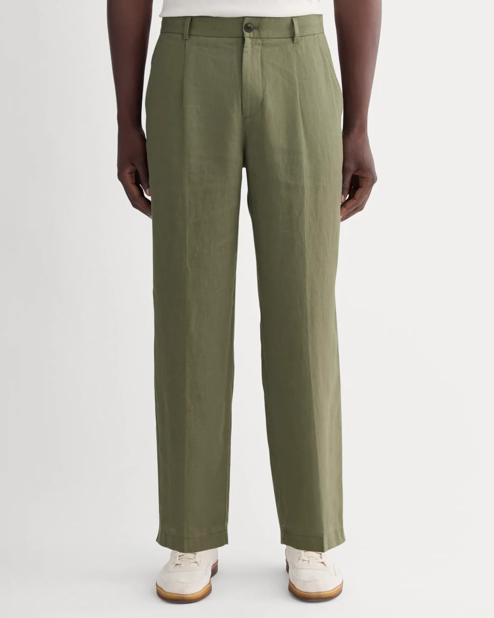 The Linen Pleated Trouser | Kalamata - Image 3