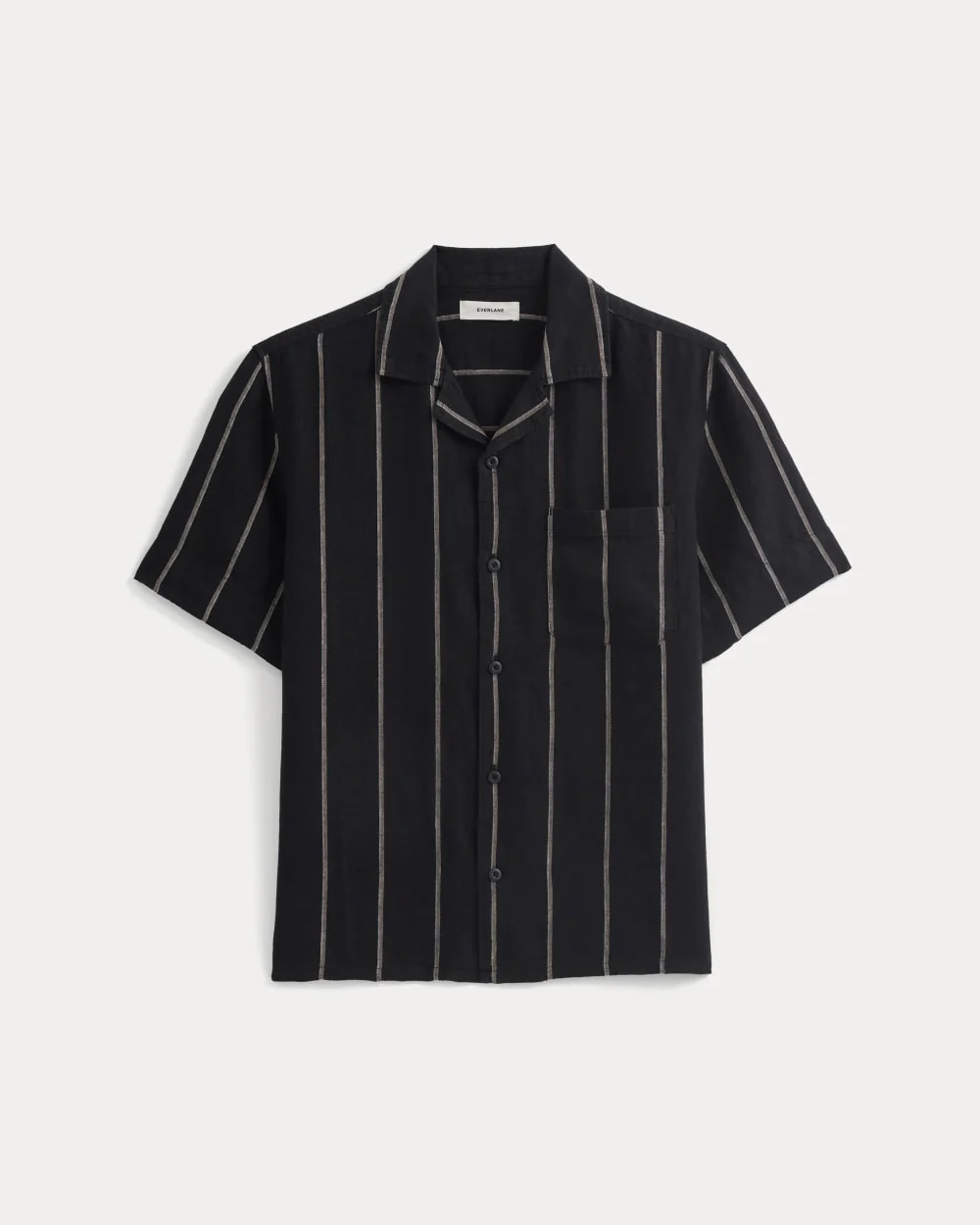 Linen Resort Shirt | Black / Bone - Image 2