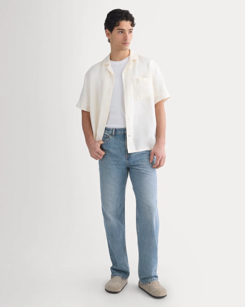 Linen Resort Shirt | Bone - Image 3