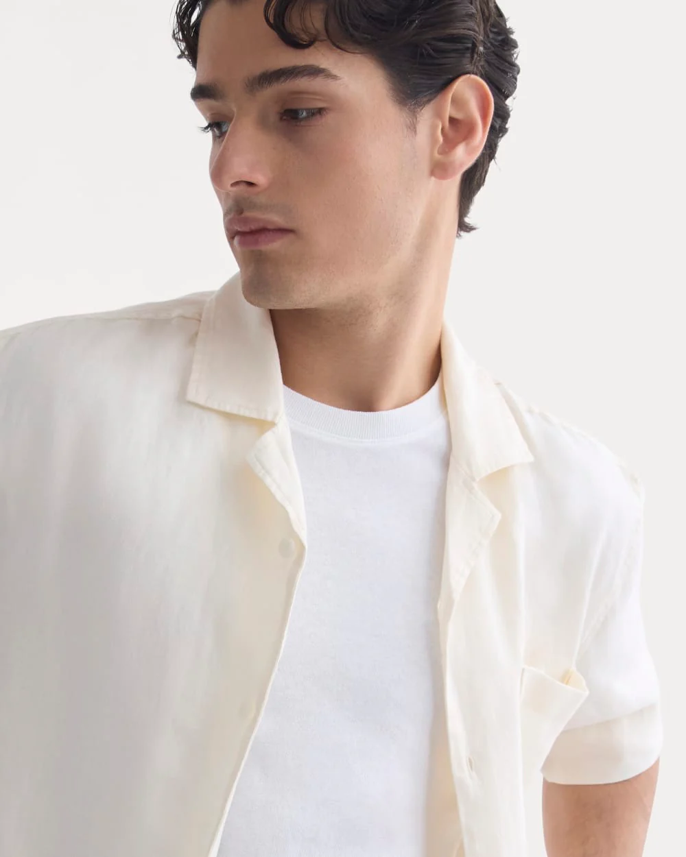 Linen Resort Shirt | Bone - Image 5