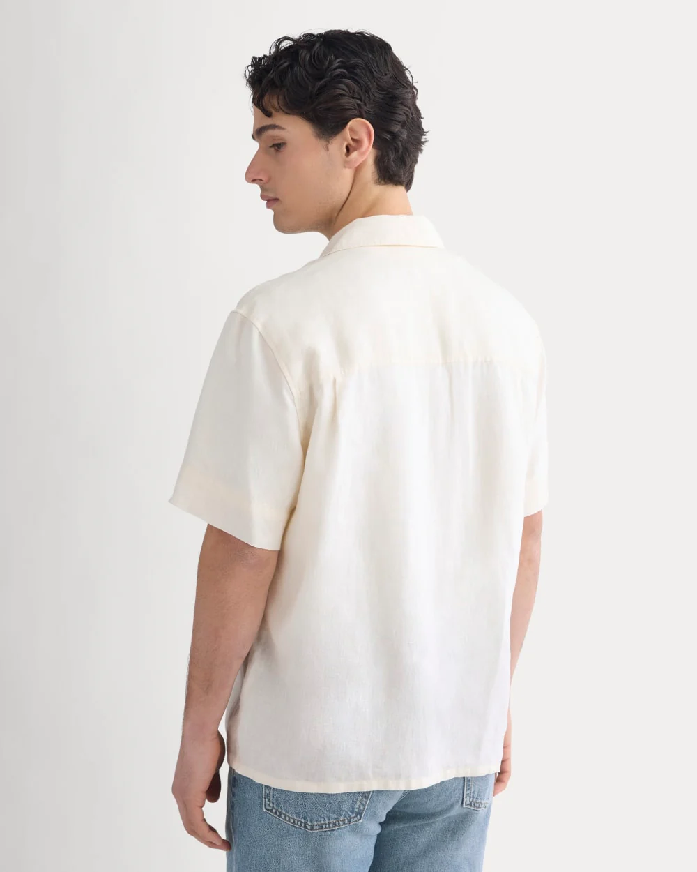 Linen Resort Shirt | Bone - Image 6