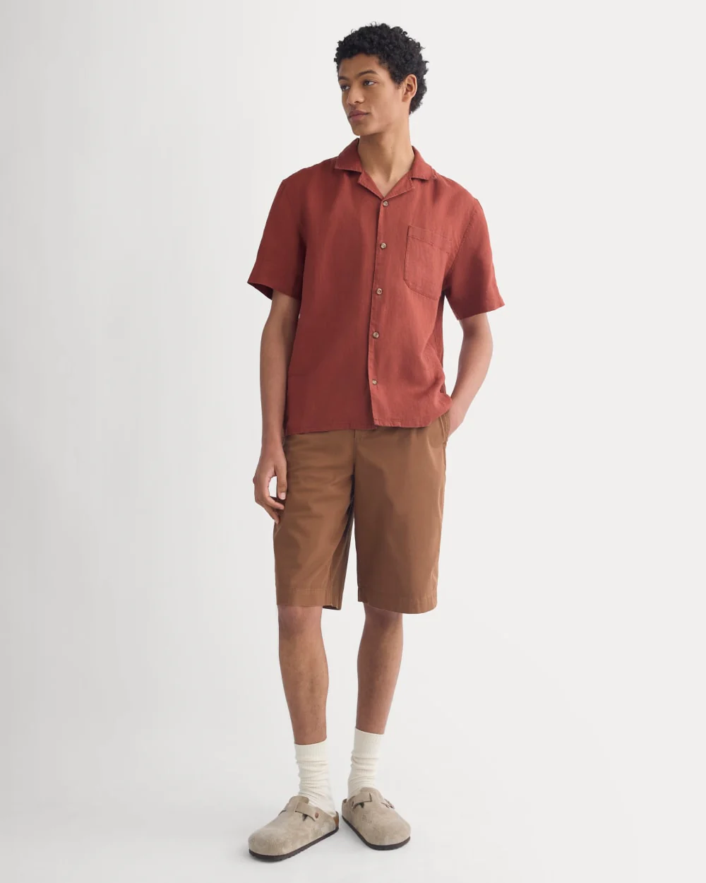 Linen Resort Shirt | Henna Red - Image 4
