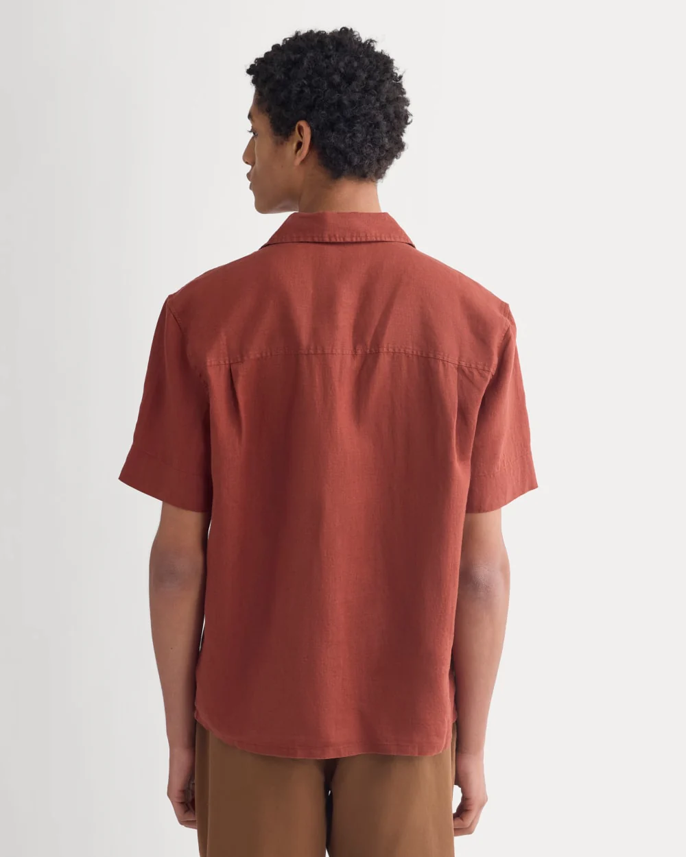 Linen Resort Shirt | Henna Red - Image 6