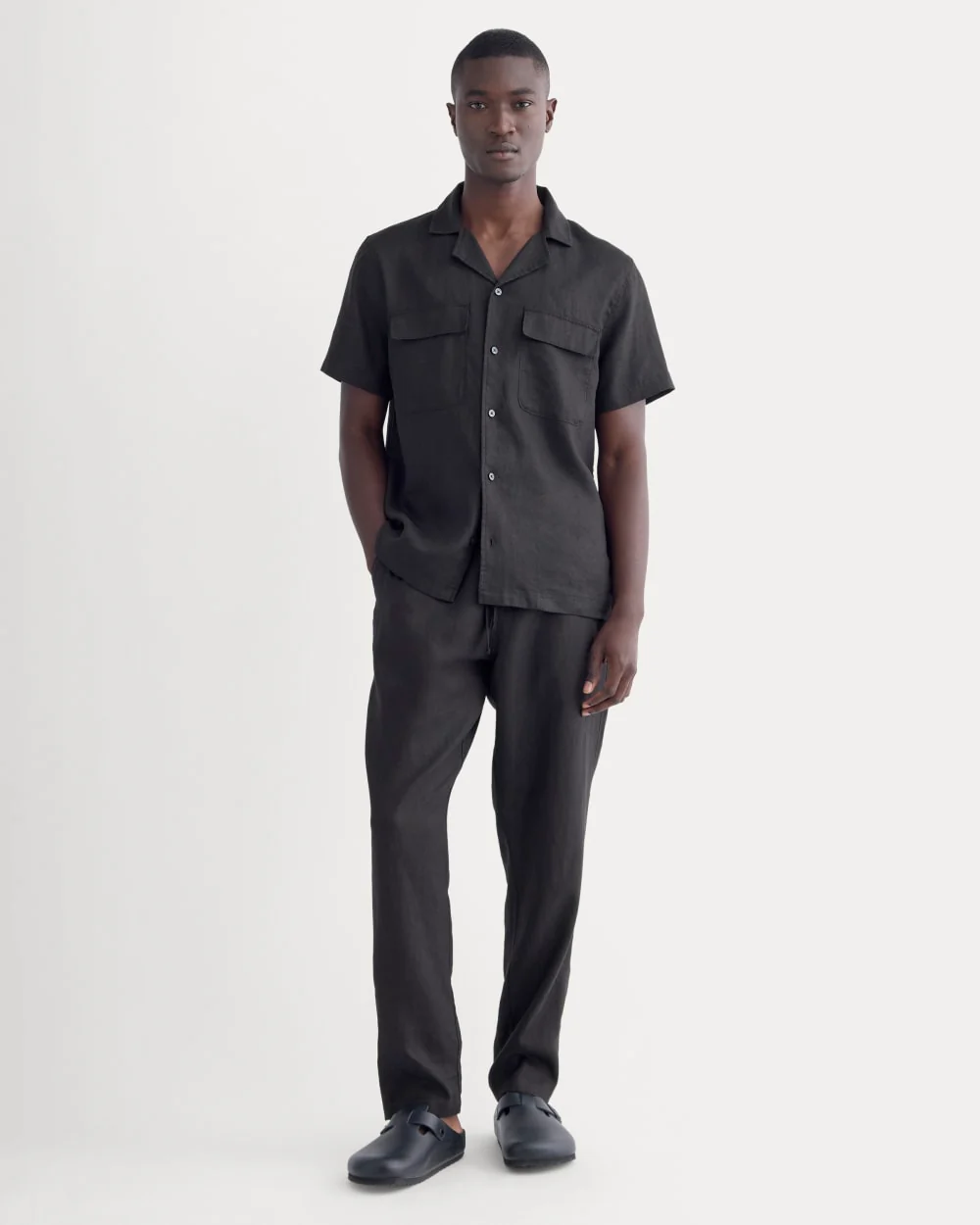 The Resort Shirt in Linen | Black - Image 3