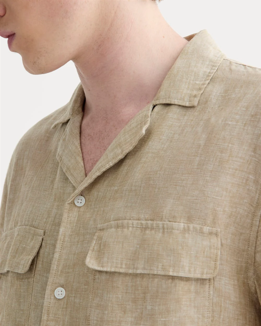 The Resort Shirt in Linen | Cornstalk Chambray - Image 4