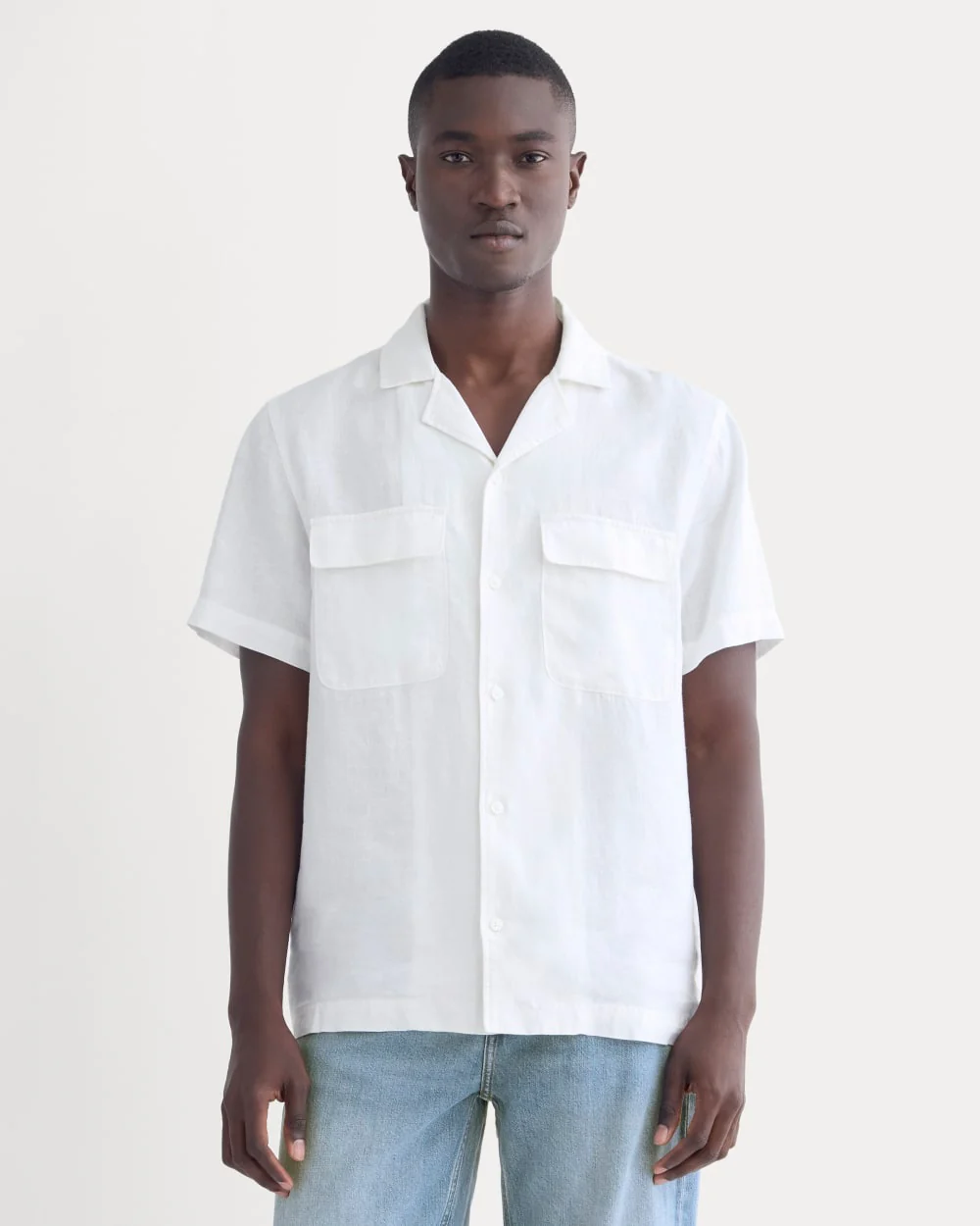 The Resort Shirt in Linen | White