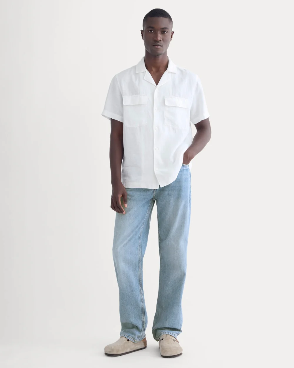 The Resort Shirt in Linen | White - Image 3