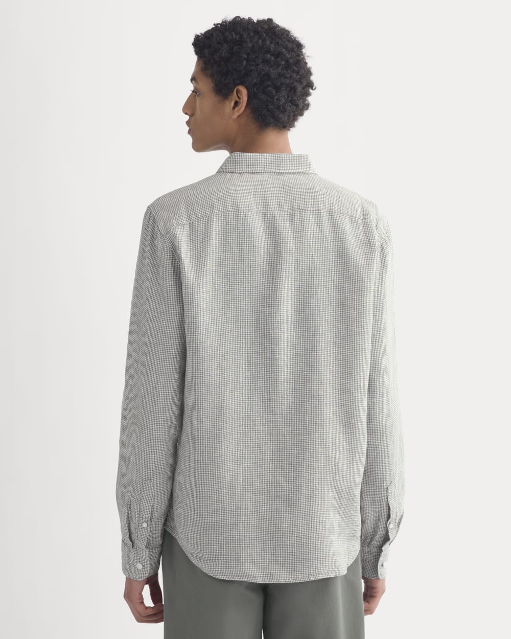 The Classic Shirt in Linen | Agave / Bone - Image 7
