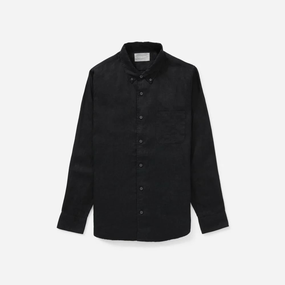 The Classic Shirt in Linen | Black - Image 2