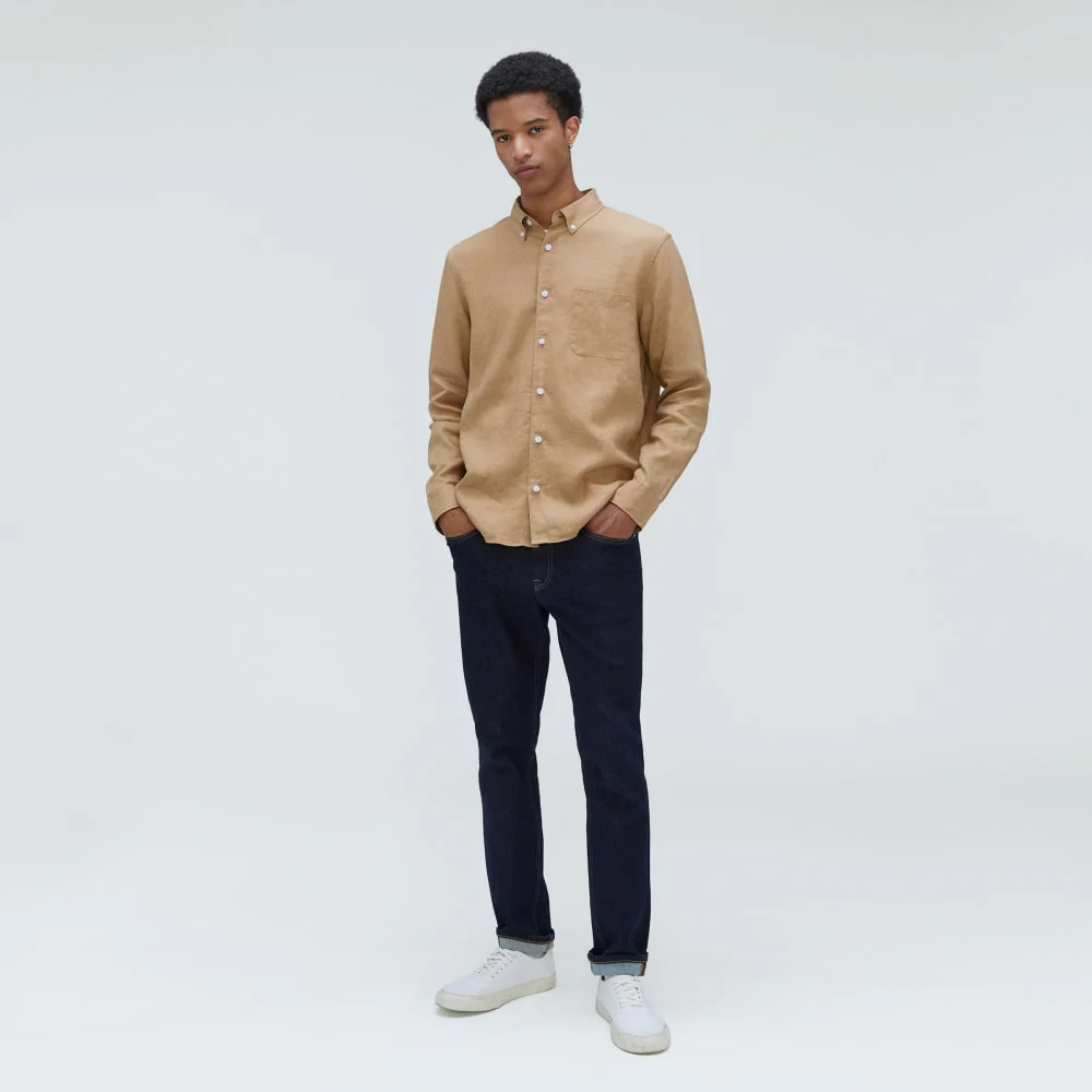 The Classic Shirt in Linen | Iced Coffee - Image 4