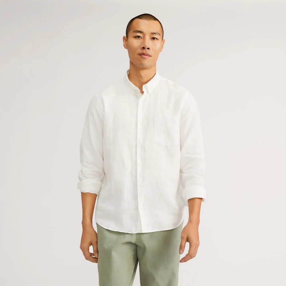 The Classic Shirt in Linen | White