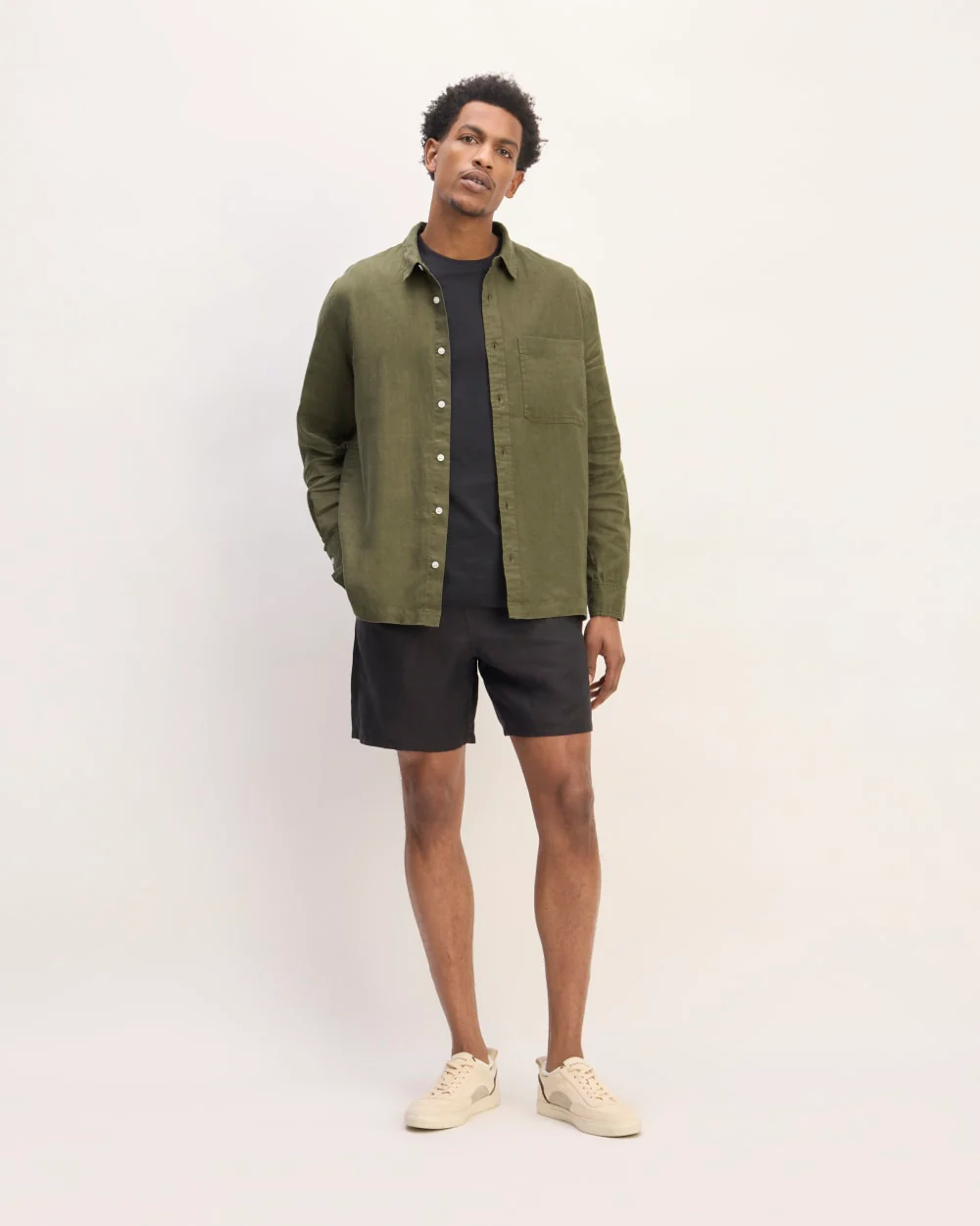 The Linen Straight Hem Shirt | Kalamata - Image 3