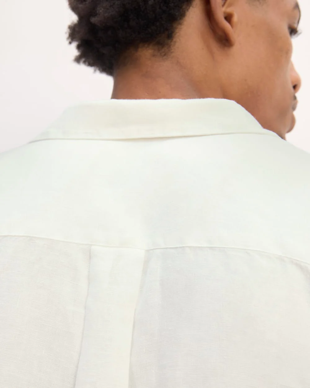 The Linen Straight Hem Shirt | White - Image 5
