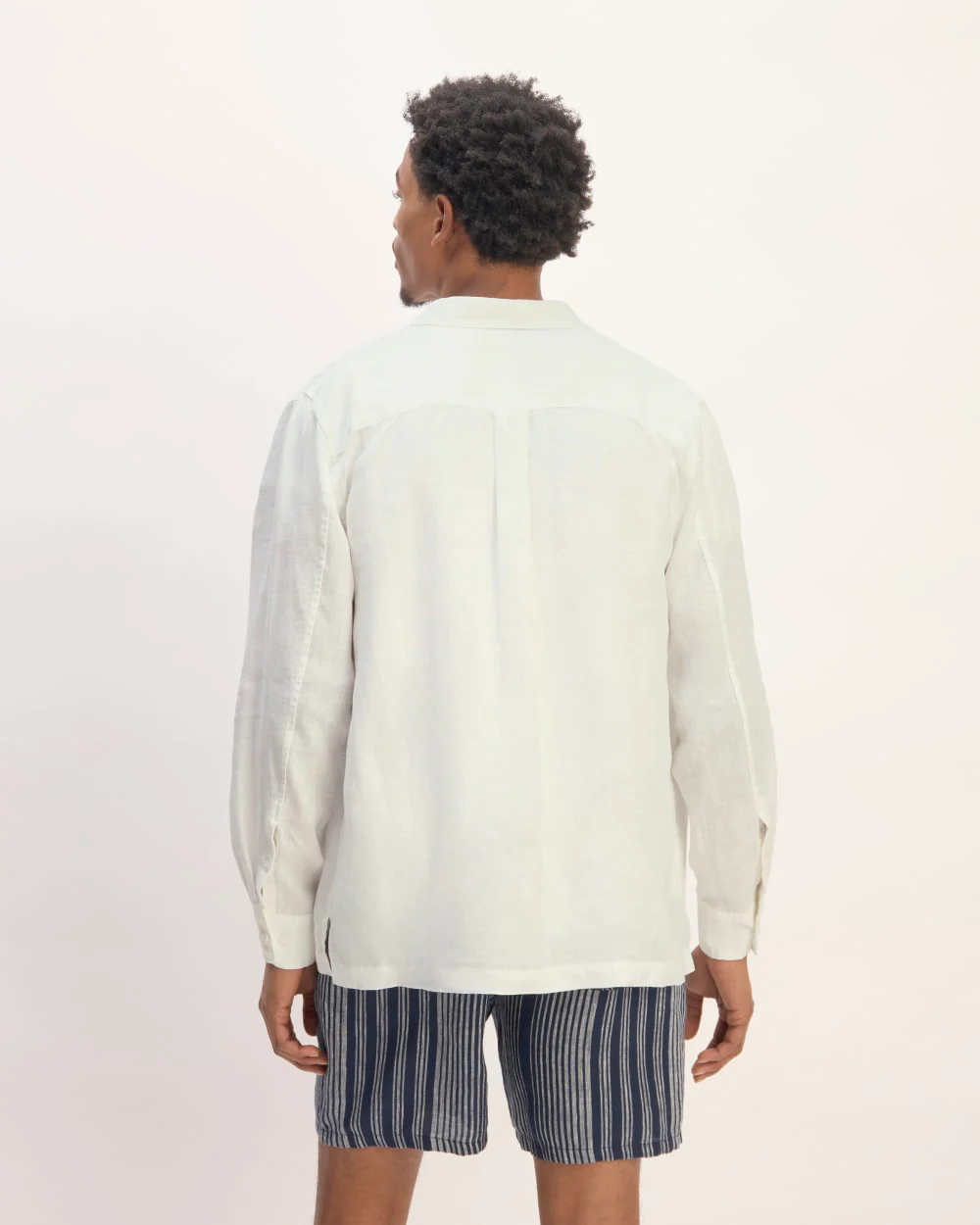 The Linen Straight Hem Shirt | White - Image 6