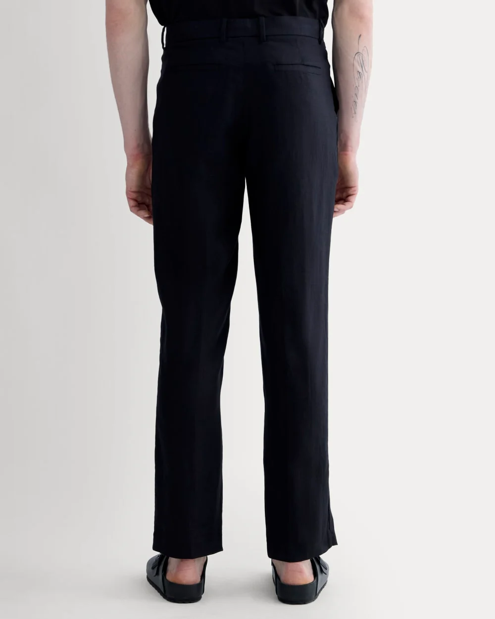 The Linen Trouser | Black - Image 5