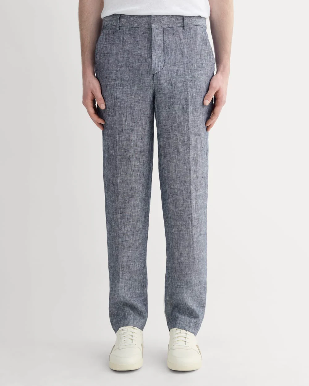 The Linen Trouser | Navy Chambray - Image 3