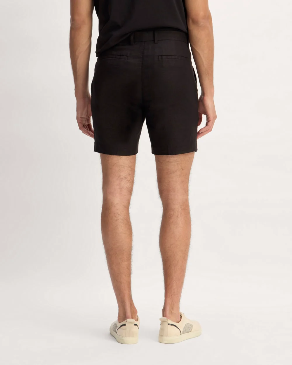 The 7" Linen Trouser Short | Black - Image 6