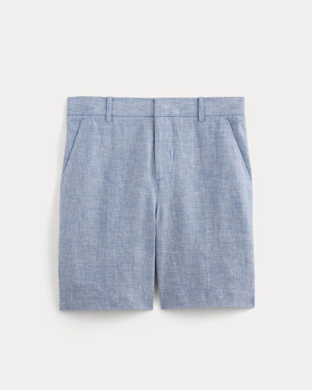 The 7" Linen Trouser Short | Chambray - Image 2