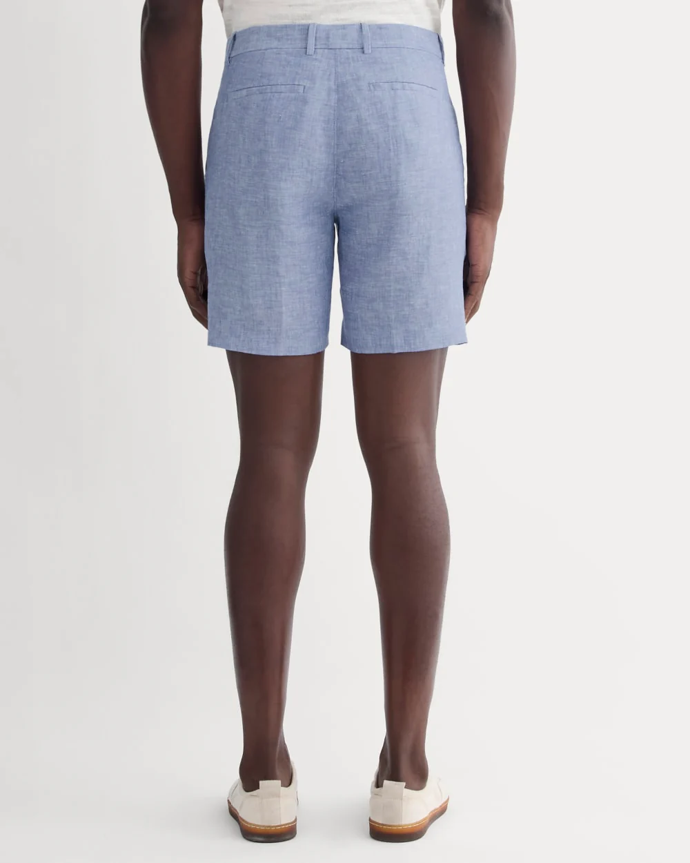 The 7" Linen Trouser Short | Chambray - Image 5