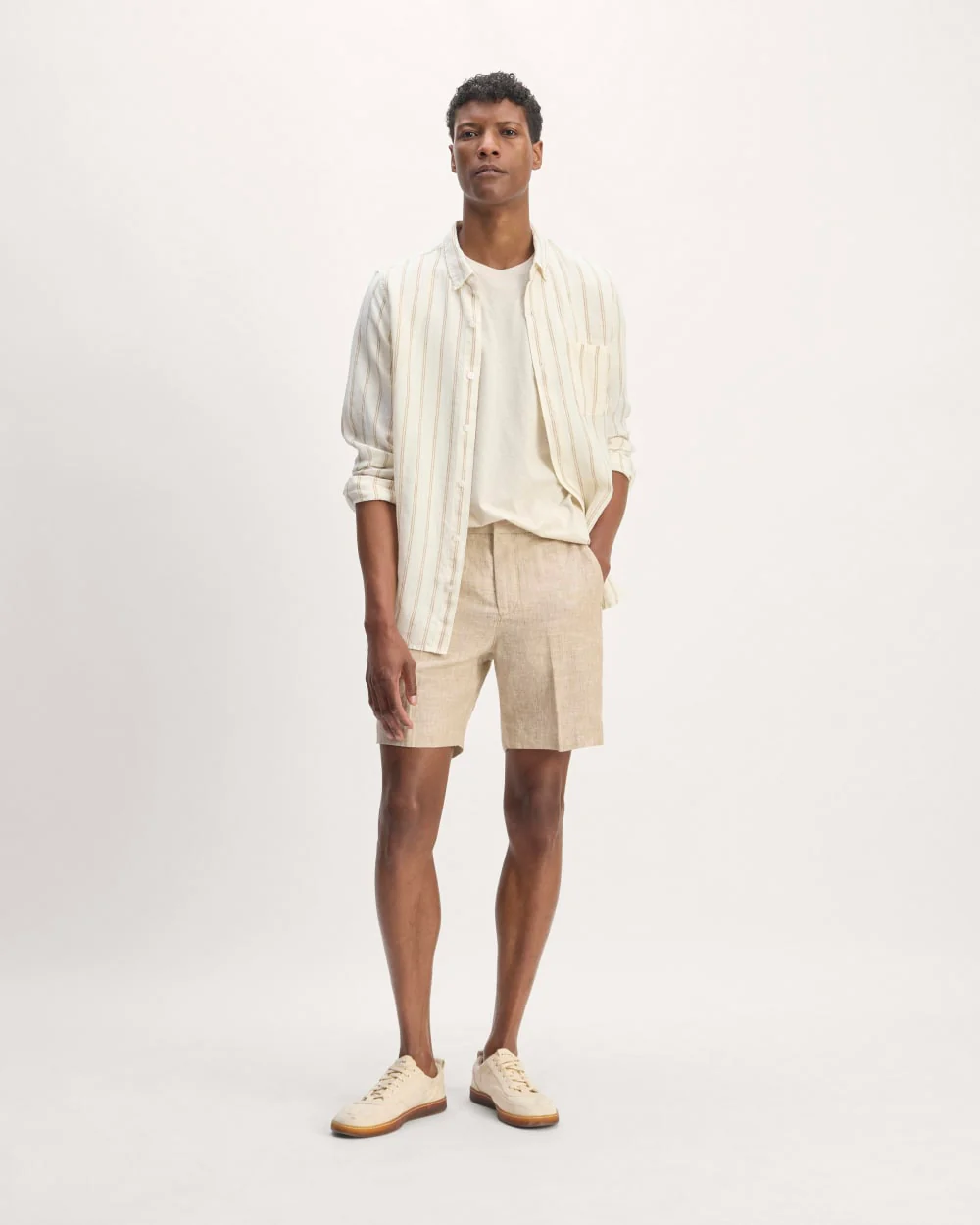 The 7" Linen Trouser Short | Cornstalk Chambray - Image 3