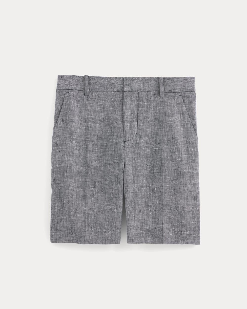 The 7" Linen Trouser Short | Navy Chambray - Image 2