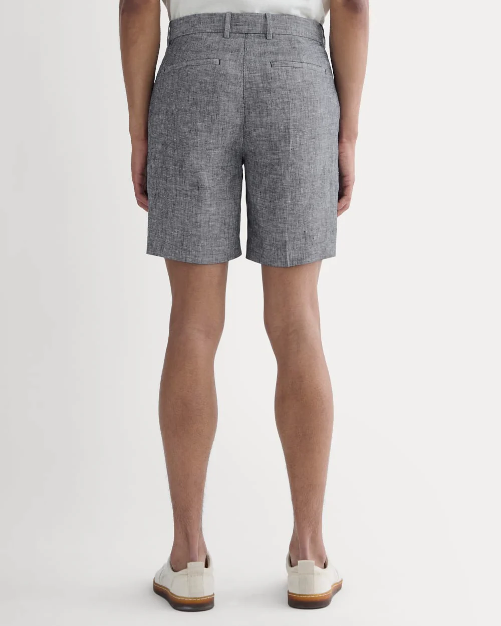 The 7" Linen Trouser Short | Navy Chambray - Image 5