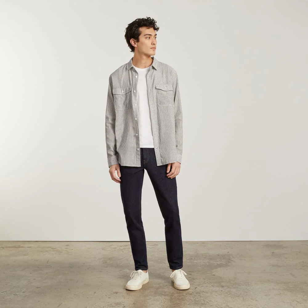 The Long-Sleeve Summer Shirt | Black / White - Image 4