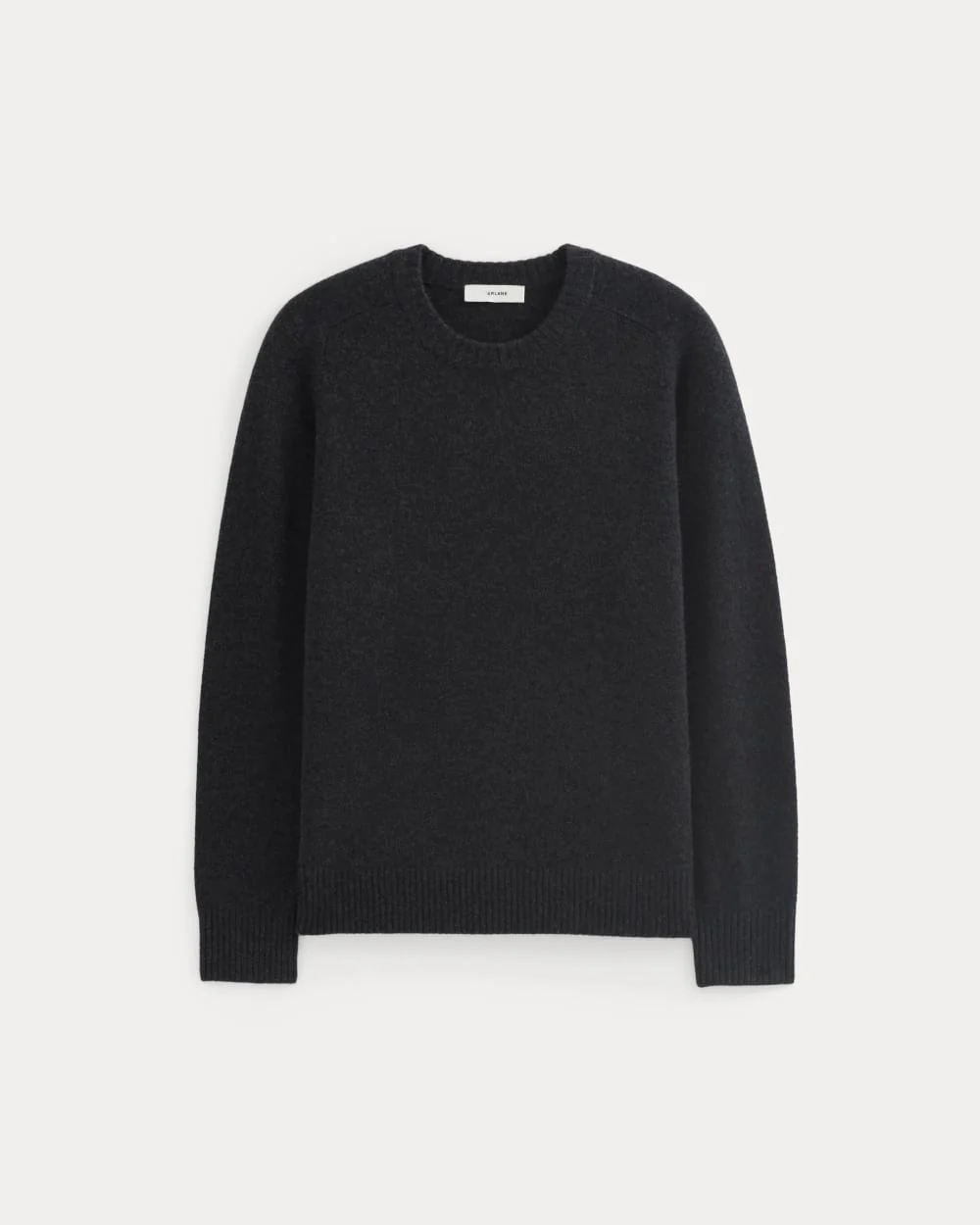 Midweight Cashmere Crew | Heathered Black - Image 2