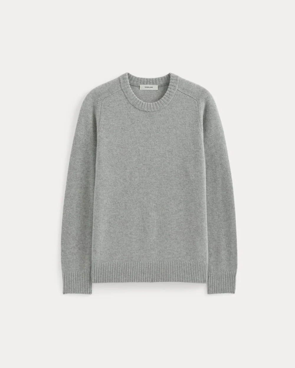 Midweight Cashmere Crew | Heathered Grey - Image 2