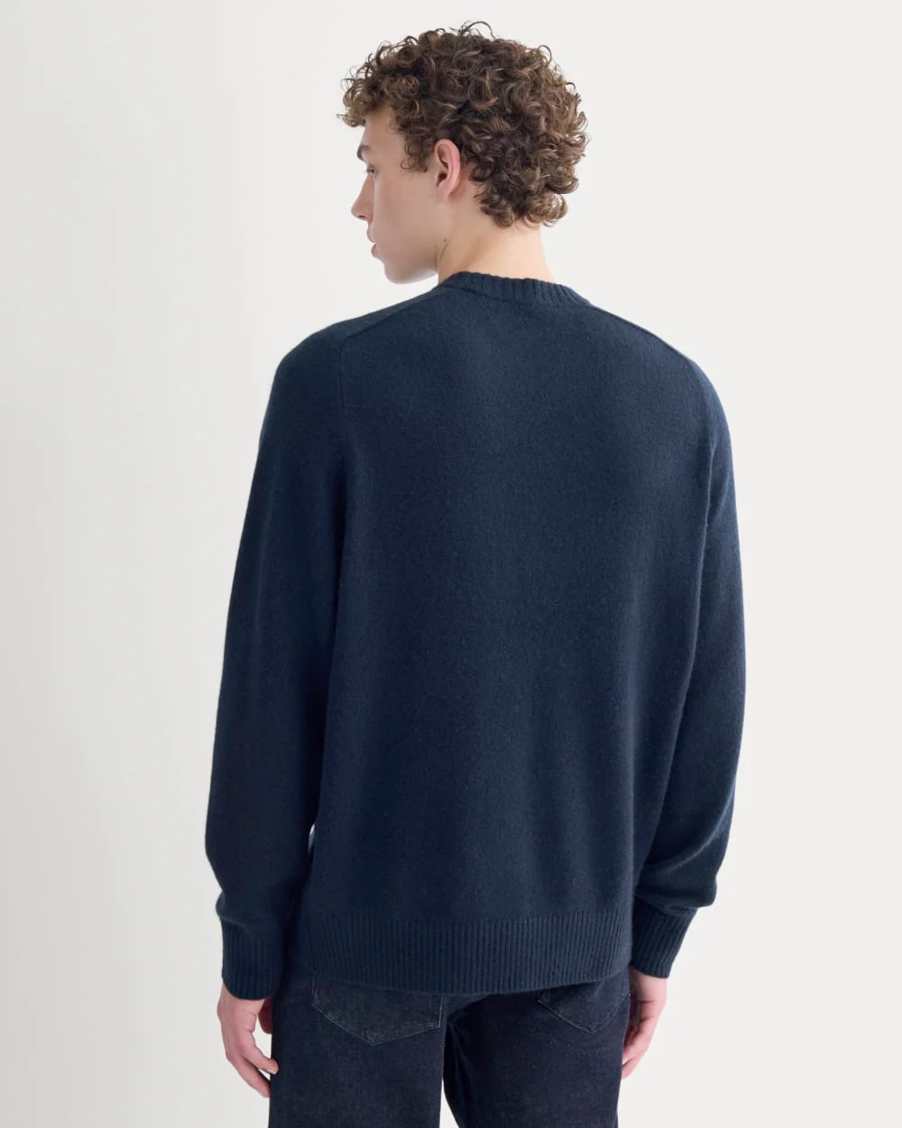 Midweight Cashmere Crew |  Navy - Image 6
