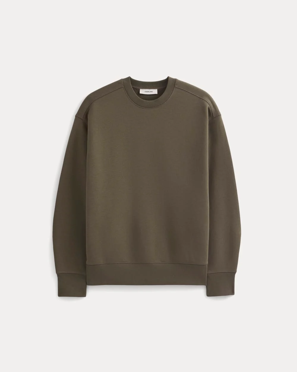 Luxe Fleece Crew Pullover | Olive Night - Image 2