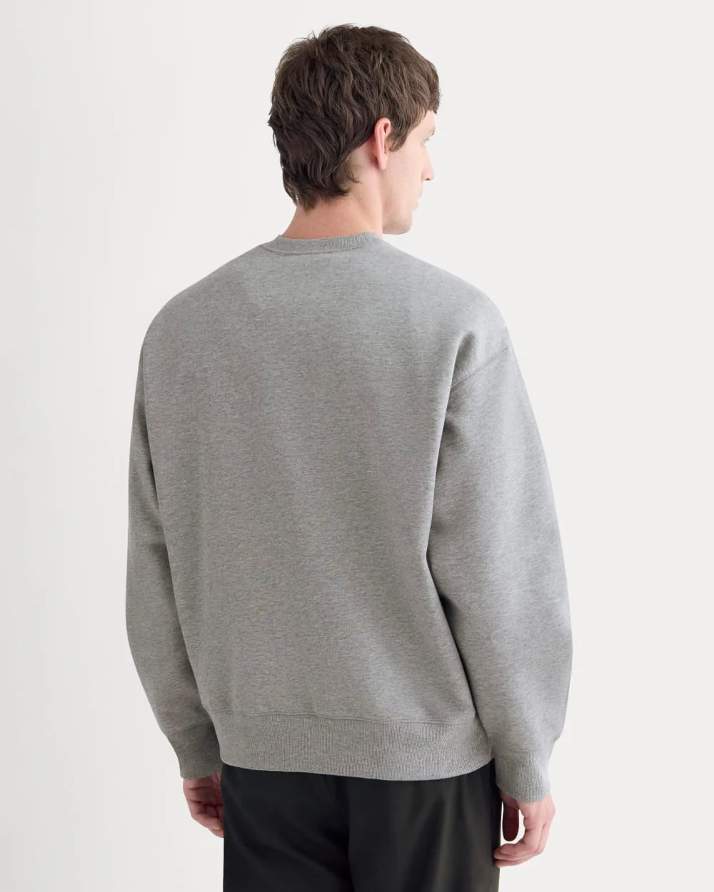 Luxe Fleece Crew Pullover | Vintage Heather Grey - Image 5