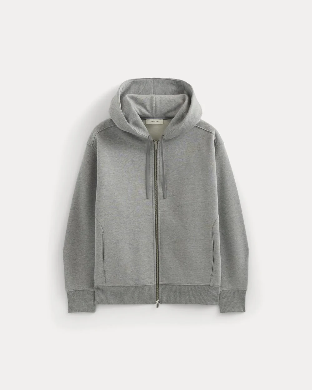 Luxe Fleece Full-Zip Hoodie | Vintage Heather Grey - Image 2