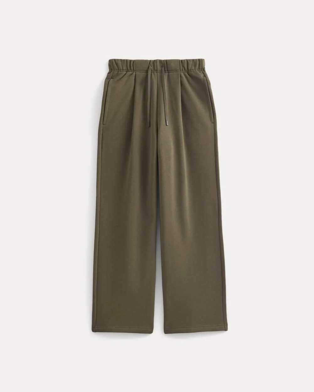 Luxe Fleece Pleated Sweatpant | Olive Night - Image 2