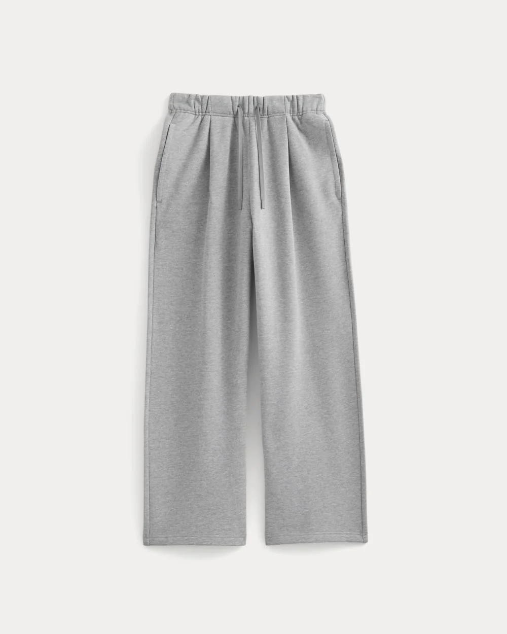 Luxe Fleece Pleated Sweatpant | Vintage Heather Grey - Image 2