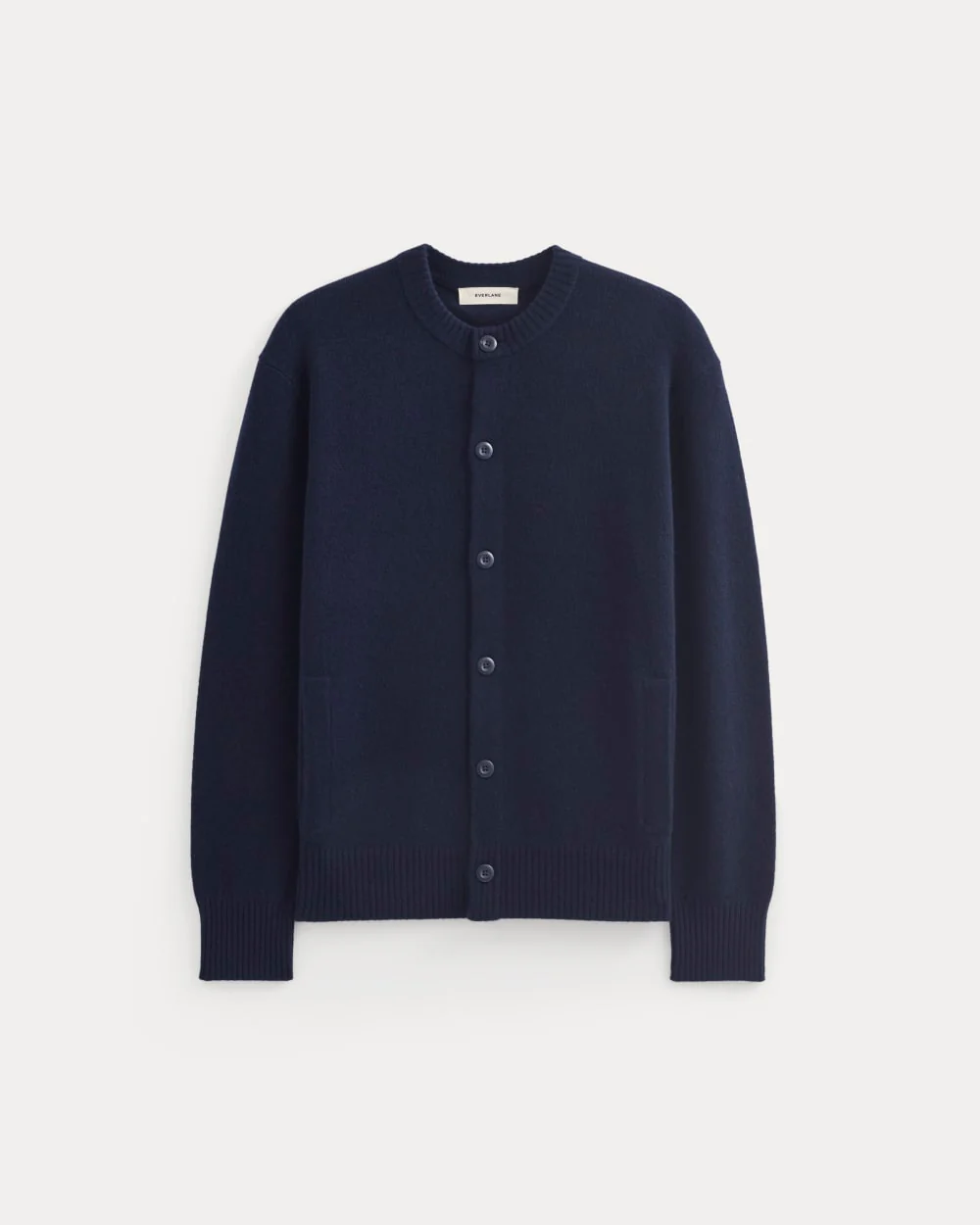 Luxe Merino Crew Cardigan | Deep Navy - Image 2