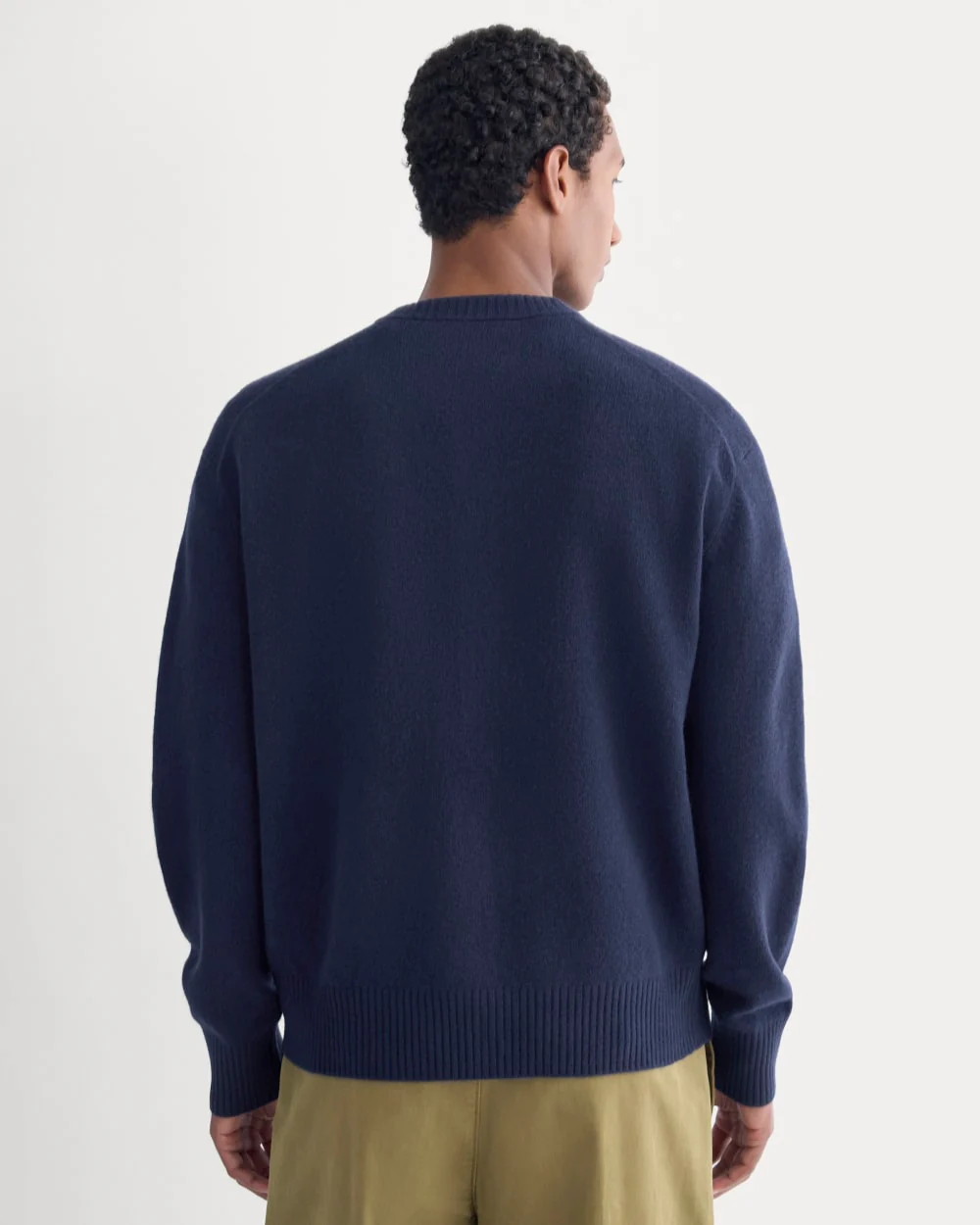 Luxe Merino Crew Cardigan | Deep Navy - Image 5