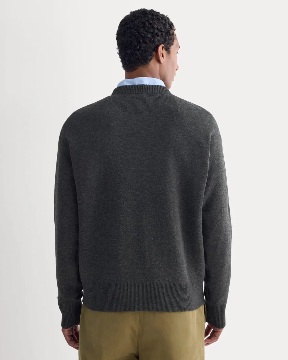 Luxe Merino Double-Knit Sweater | Heather Charcoal - Image 5