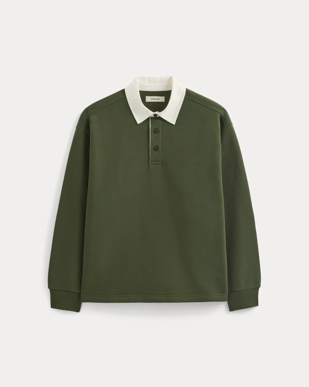 Luxe Fleece Rugby Polo | Dark Forest - Image 2