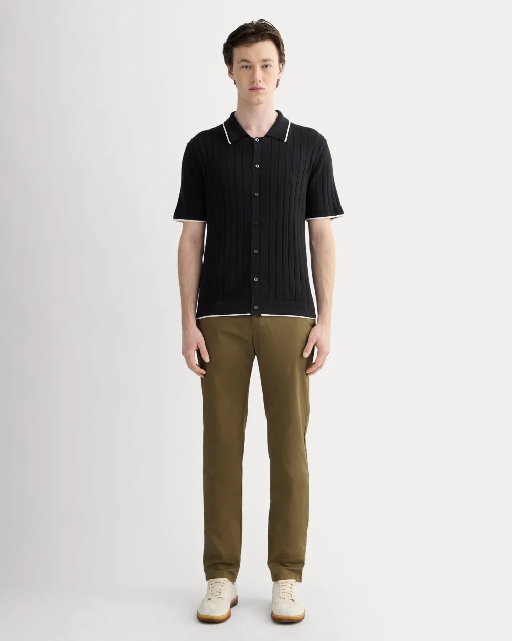 The No-Sweat Button-Down Polo | Black - Image 3