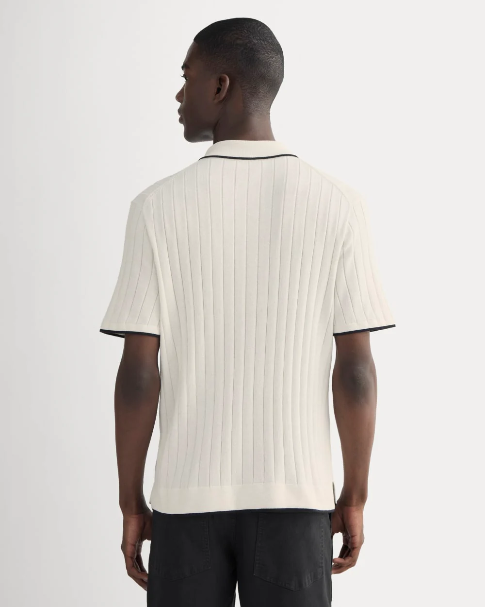 The No-Sweat Button-Down Polo | Heathered Canvas - Image 5
