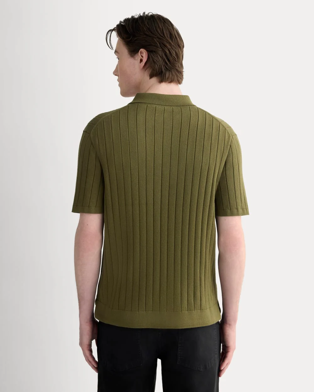 The No-Sweat Button-Down Polo | Olive - Image 5