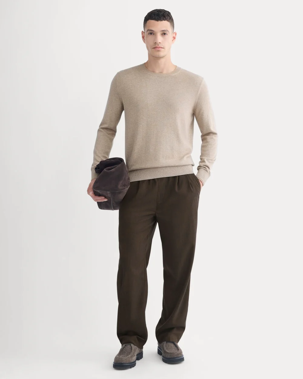 The No-Sweat Sweater | Uniform | Heathered Oatmeal - Image 3
