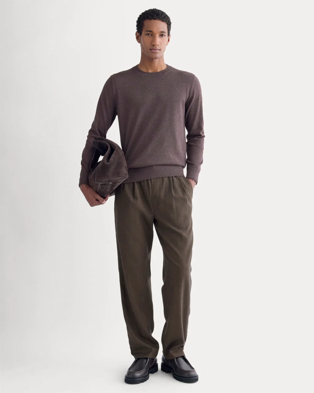 The No-Sweat Sweater | Uniform | Heathered Burgundy - Image 3