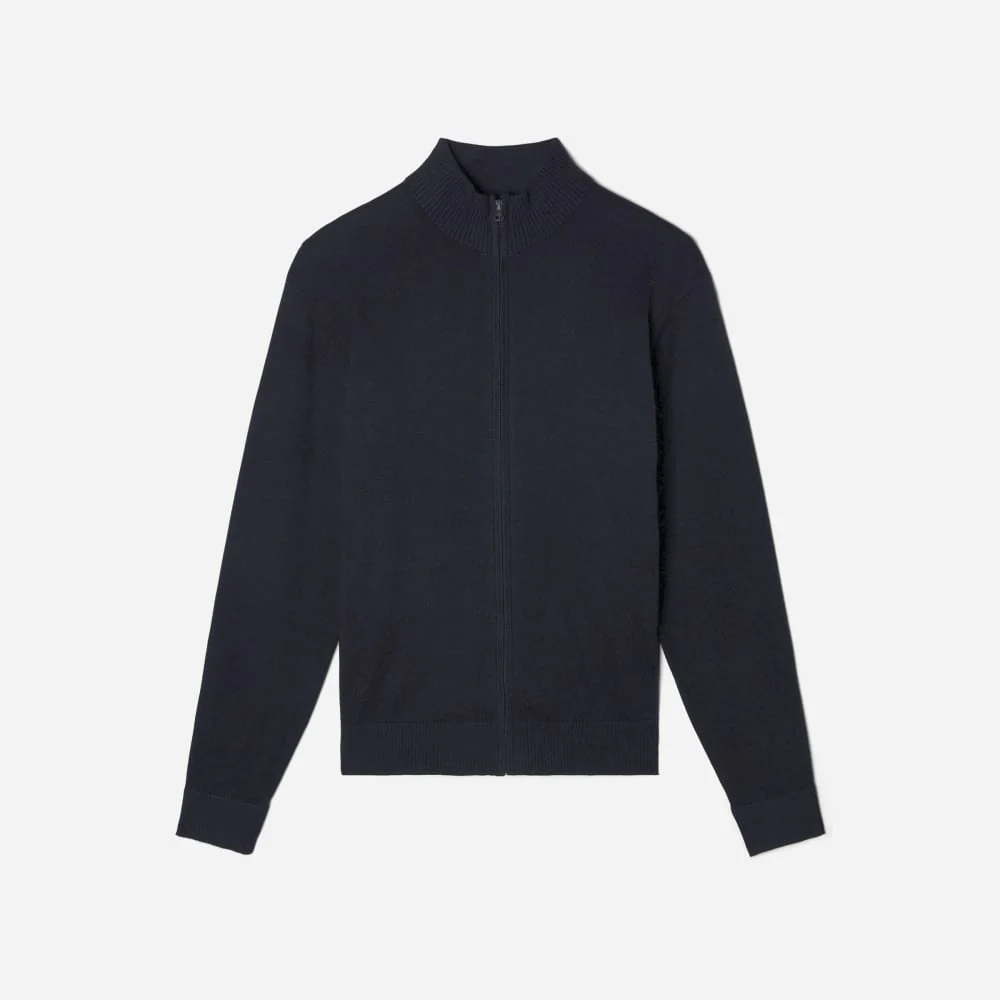The No-Sweat Full Zip Sweater | New Black - Image 2